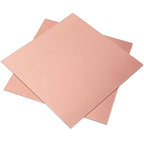 2 Pieces 99.9% Pure Copper Sheet, 4" x 4", 20 Gauge(0.8mm) Thickness, Film Attached Copper Plate, Great for Jewelry, Crafts, modelers