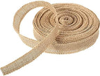 20 Yard 1 Inches Burlap Ribbon Wide Jute Ribbon Natural Burlap Fabric Roll Wired Edge for Wreaths, Christmas Tree Decoration, Big Bow Crafts, Gift Wrapping, Wedding