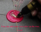 Vintage Santa Claus Monogram Sealing Wax Seal Stamp Silver Metal Handle Kit Custom Invitation Embellishment Christmas Gift Wrap Package Custom Word Wax Seal Stamp Set
