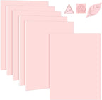 6 Pack 8''x10'' Pink Rubber Stamp Carving Blocks Soft Carving Blocks for DIY Stamp Making, Printmaking, Art Projects Craft Supplies for Beginners & Professionals
