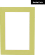 Poster Palooza 8x10 Mat Bevel Cut for 5x8 Photos - Acid Free Pistachio Green Precut Matboard - For Pictures, Photos, Framing - 4-ply Thickness
