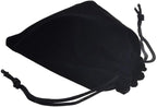 Colorsheng 20pcs 3.5 "X 4.5" Velvet Drawstring Cloth Jewelry Pouches Gift Candy Bags Wedding Headphones Bag (Black)