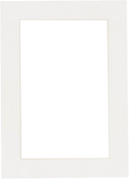 Poster Palooza 8.5x11 Mat Bevel Cut for 7x9 Photos - Acid Free Textured White Precut Matboard - For Pictures, Photos, Framing - 4-ply Thickness