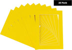 11x14 Mat for 8.5x11 Photo - Precut Yellow Picture Matboard for Frames Measuring 11 x 14 Inches - Bevel Cut Matte to Display Art Measuring 8.5 x 11 Inches - Acid Free Pack of 25 MATS
