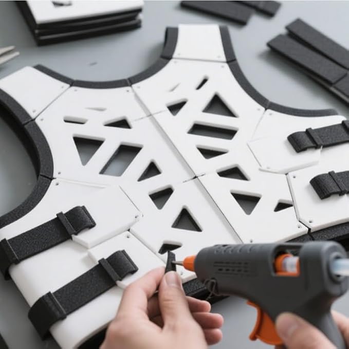AMZQNART EVA Foam 6mm, Cosplay Foam 16x59 inch Black, High Density 90 kg/m³, for Craft Projects Cosplay Costumes, Fake Weapons, Decorations, Christmas, Easter, Thanksgiving, etc.