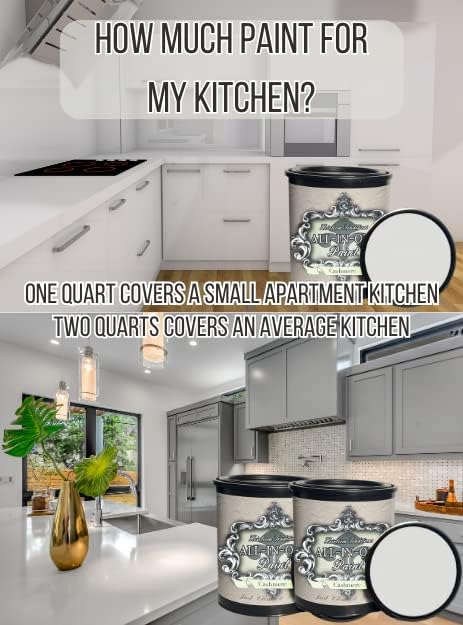 ALL-IN-ONE Paint, Durable cabinet and furniture paint. Built in primer and top coat, no sanding needed. Includes our 30 featured color card - Blossom, Gallon