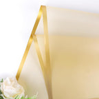 FUHITIM 20 Sheets Flower Wrapping Paper - Waterproof Floral Bouquet Packaging Paper for DIY Crafts，Florist Supplies Packaging Paper for Wedding Birthday Gift (Translucent Gold)