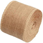 Burlap Ribbon 2" x 15 Yards Natural Jute 2 Inch 5yards 3 Rolls, (Natural, X 15yards)