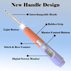 Yarniss Crochet Hooks with Counter 2.0mm-14.0mm,18 Size Digital Counting & Lighted Crochet Hooks Set with Case