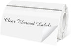 2" x 4" Transparent Thermal Label Stickers,Waterproof Thermal Printer Sticker Labels for Gift Wrapping, Self-Adhesive Name Price Tag DIY Custom Logo Design (250 pcs,Clear)