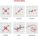 Funchey Stamped Cross Stitch Kits, DIY Cross Stitch Pattern for Adults Beginners Needlepoint Kits Embroidery Kit Arts and Crafts 11CT-Colorful Peacock 16x20 inch