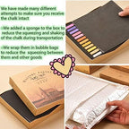 Non Toxic Artist Pastels,Square Soft Pastels Set,Chalks 12/24/36/48 Colors Soft Dry Pastel Artist Chalk Pastel Sticks for Office School Art Drawing Painting Supplies Professional Art Pastel (24Pcs)
