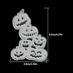 Lapoo Festivals Metal Cutting Die for Scrapbooking - Durable, Cut Stencils for DIY Scrapbook Photo Album Decorative Paper Card, Card Making Supplies (A Bunch of Halloween Pumpkins 2.3 x 3.3 in)