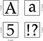 5 Inch Alphabet Letter Stencils for Painting - 70 Pack Letter and Number Stencil Templates with Signs for Painting on Wood, Reusable Letters and Numbers Stencils for Chalkboard Wood Signs & Wall Art