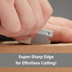 WEGAZ-100PCS Single Edge Razor Blades,Industrial Safety Razor Blades,Individually Packed, Used for Scrapers and Cutting Tools