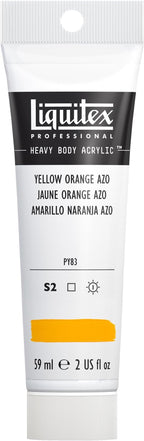 Liquitex Professional Heavy Body Acrylic Paint, 2-oz (59ml) Tube, Yellow Orange Azo