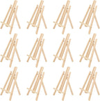 Kinlink 11.8 Inch Tall Wood Easels for Display Set of 12, Display Easel Tabletop, Painting Easel Stand for Artist Students