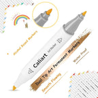 Caliart Markers, 168 Colors Dual Tip Art Markers Sketch Pens Permanent Alcohol Based, with Case for Adult Artist Halloween Drawing Sketching
