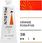 MEEDEN Artist Grade Oil Paint: Orange - 60ml/2oz Tube - Professional Art Paints for Canvas Painting