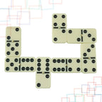 ERLLE - Jumbo Dominoes Set, Extra-Large Double Six Domino Set for Kids & Adults, Premium Giant Dominoes for Outdoor & Indoor Games, Classic Mexican Train, Chicken Foot, and Family Game Night Fun