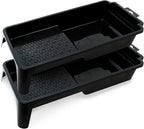 Precision Defined Paint Trays, Paint Roller Trays Liner, Plastic Paint Pan for Roller Brushes, Painting Tray for Painting with Deep Paint Pocket (Paint Roller Tray (2-Pack), 4-inch)