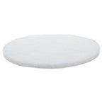 White Buffing and Polishing Pad with Hook and Loop Back | Apply Hard Wax Oils and Stain (20, 3 inch)