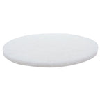 White Buffing and Polishing Pad with Hook and Loop Back | Apply Hard Wax Oils and Stain (20, 6 inch)