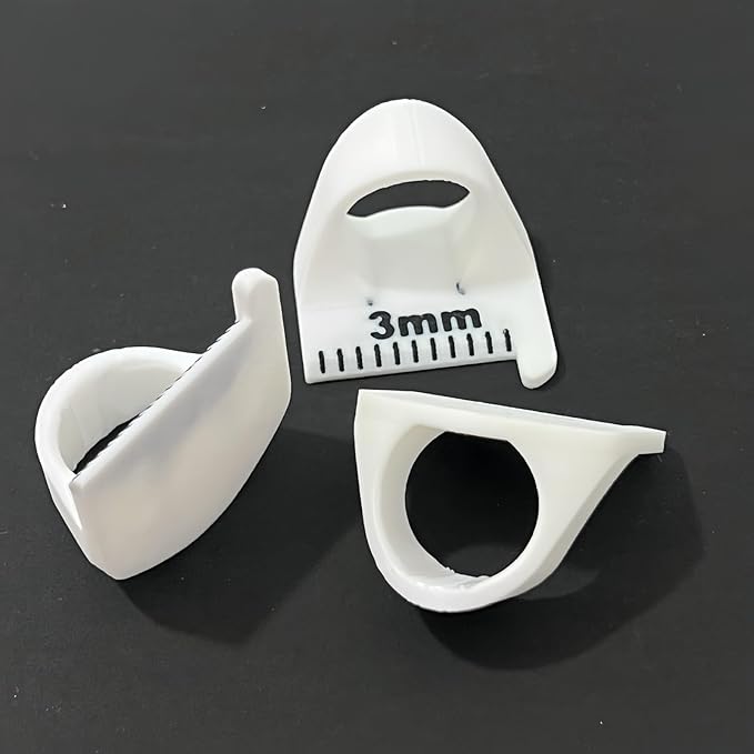 Sewing Finger Ruler for Even Stitches, Magnetic Seam Guide Sewing Kit Supplies Non-Slip Template Mini Measuring Gauge 4mm 3mm 2mm, Quilting Templates Precision Sewing DIY Handmade Sewing Tool (White)