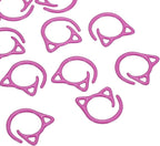 PATIKIL Cat Crochet Stitch Markers, 12 Pack Stitch Marker for Knitting Crocheting Supplies Cute Metal Spiral Knit Clip Ring Counters for Crochet Yarn DIY Crafts, Purple