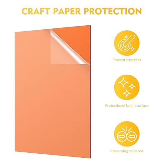 Laser Engraving Blank ABS Double Color Plastic Sheet, 11.8x6.49x0.05 inch Materials Double Color Plastic Sheet for Interior Signs, Badges, DIY Carving Pack of 12 (12 Color)