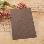 6Pcs Flower Leaf Embossing Folders DIY Craft Paper Card Embossing Template Stencil Paper Card Decorating Mold Plastic Embossing Machine Template for Card Making Scrapbooking Photo Album Decoration