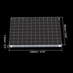 PATIKIL 5" x 3.5" Acrylic Stamp Block, Clear Stamping Block with Grid Lines Decorative Mounting Blocks Square for Scrapbooking DIY Crafts Card Making