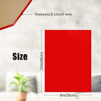 2 Pcs Red Acrylic Sheets for Laser Cutting Thick 3mm 8x12x1/8In Red Acrylic Sheet with Protective Paper for Handcrafts Signs