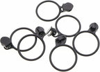 Leekayer #5 Black Nylon Coil Zippers by The Yards Bulk 10 Yards with 25pcs Black Ring Pull Sliders for DIY Tailor Sewing Craft,Luggage,Dress,Sofa Cushion,Pillow,Bag