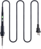 YIHUA 947-III 60W Soldering Iron Kit Temperature Adjustable 428-896°F 2-IN-1 Soldering Kit with Simple Soldering Iron Stand and Cleaning Sponge 110V US Power Plug