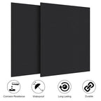 2Pack Anodized Aluminum Sheet 12 x 12 x 1/32 Inch Black Anodized Metal Plates for Laser Engraving 0.8MM Thin Decorative Aluminum Sheets for Crafting