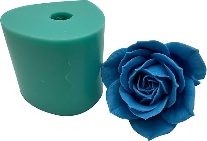 3D Rose Flower Silicone Mold for Epoxy Resin Craft Aroma Gypsum,Handcrafted Soap Candle Wax,Decorated Chocolate Cake Making