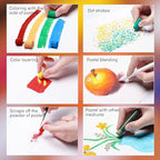 Paul Rubens Professional Soft Pastels, 40 Portrait Colors Chalk Pastels Vibrant Smooth and High Adhesion for Painting, Drawing, Blending, Crafting, Ideal Art Supplies for Artists, Beginners
