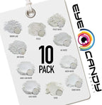Eye Candy Pigments Premium White Mica Powder - Airi White (25gr) - for Epoxy, Resin, Soap, Paint, Woodworking, Acrylic Pouring, Bath Bombs, Fishing Lures - DIY Arts and Crafts Additive
