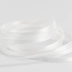 HUIHUANG Solid Color Satin Ribbon 1/8 inch x 100 Yards Roll Ribbon for Crafts (White)