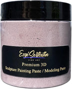 3D Sculpture Painting Paste|Texture Paste|Decorative Plaster|Ready to Use|Unique Metallic Pearl and Neon Colors|Ideal for Artwork|Stencil|Flowers|Texture and Art Relief|6 oz (Mulberry)