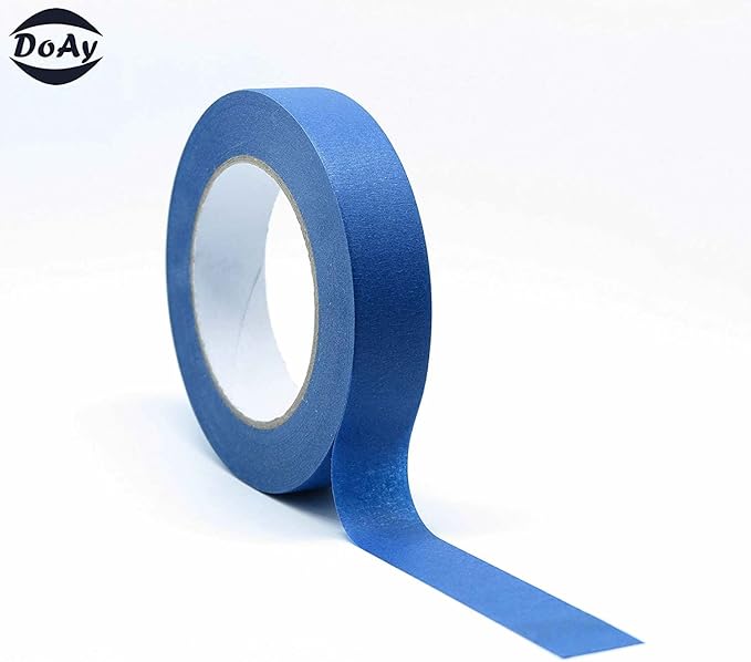 Blue Painters Tape 1/4" 1/2" 3/4" x 60 Yard - Multi Size Pack - Multi Surface Use - 3 Rolls
