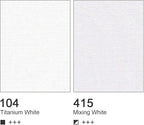 AUREUO White Acrylic Paint Set, 4 Fl Oz / 120ml 2 Tubes Set, Rich Pigment Art Craft Paints for Canvas, Rocks, Wood, Ceramic, Fabric
