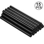 Nuanchu 15 Pcs Glue Gun Sealing Wax Sticks Retro Vintage Wax Sticks for Seal Stamp and Letter for Wedding Invitations Card Envelope Christmas Holiday Gift Ideas(Black)