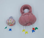Wrist Pin Cushions, Sewing Needle Cushion kit with 1Pcs Elastic Strap Finger Ring Pincushions, Adjustable Strap Handcraft Needles Holder for Sewing and Quilting. (Light Coral)