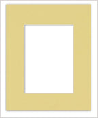5x7 Mat for 8.5x11 Frame - Precut Mat Board Acid-Free Soft Yellow 5x7 Photo Matte Made to Fit a 8.5x11 Picture Frame, Premium Matboard for Family Photos, Show Kits, Art, Picture Framing, Pack of 1 Mat