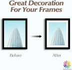MBC Mat Board Center, 10 Pack 8x10 for 7x9 White Picture Mats Frame Mattes, Bevel Cut, Acid Free, 4-ply Thickness