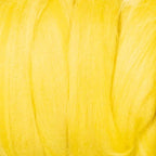 Kondoos Colored Natural Wool roving, 1 lb. Best Wool for Needle Felting, Wet Felting, handcrafts and Spinning. (Yellow Lemon, 1 lb)