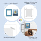 Mat Board Center, Pack of 25, 11x14 for 8x10 Mixed Color Mats - Acid Free, 4-ply Thickness, White Core - for Pictures, Photos, Framing