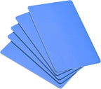uxcell Blank Metal Card 100x60x0.8mm Anodized Aluminum Plate for DIY Laser Printing Engraving Blue 5 Pcs